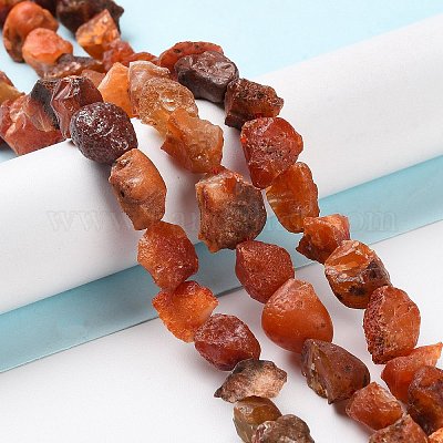 Необработанные грубые нити бус из сердолика G-B065-C22-1