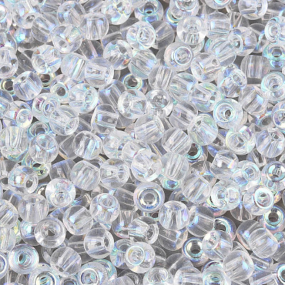 6/0 полупокрытая стеклянная бусина SEED-N008-04G-1