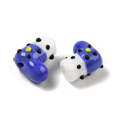 Нити бугорчатых бусин ручной работы в технике лэмпворк LAMP-U001-01F-1-1