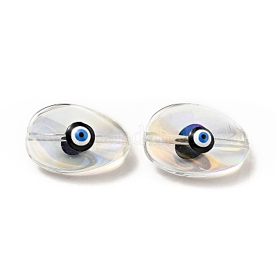 Прозрачные стеклянные бусины GLAA-F121-04G-1