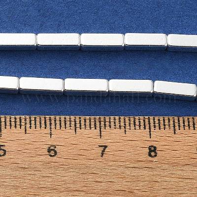 Гальванические нити из синтетических немагнитных гематитовых бусин G-I360-Y02-04-1