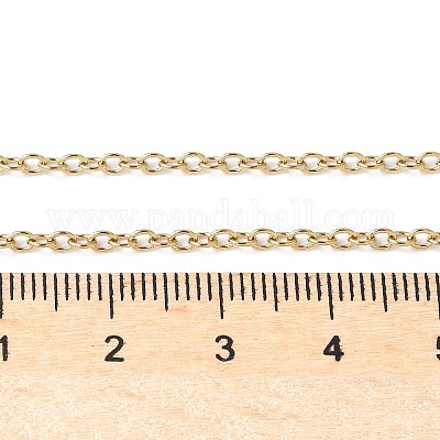 Модные унисекс ожерелья из нержавеющей стали 304 с цепочкой NJEW-L043-16G-1