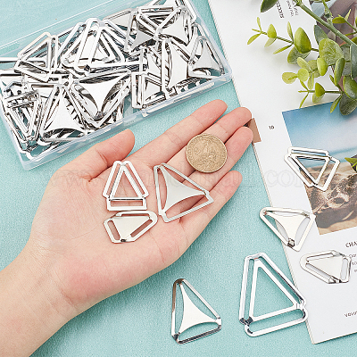 Chgcraft 60 шт. 6 стильная железная треугольная пряжка FIND-CA0004-46-1