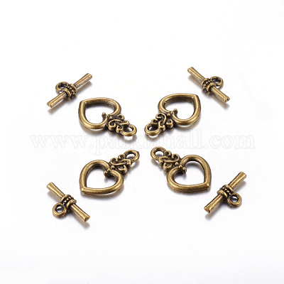 Застежки тоггл в тибетском стиле  MLF1526Y-NF-1