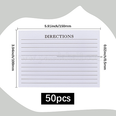 Бумажная карточка рецепта DIY-WH20058-02B-1