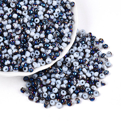 6/0 полупокрытая стеклянная бусина SEED-N008-04D-1