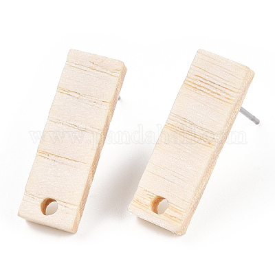 Фурнитура для серег из ясеня EJEW-N017-011U-1