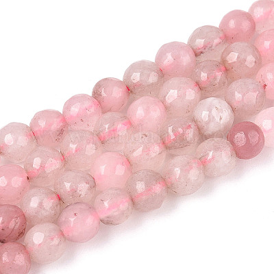 Окрашенные природные белый нефрит бисер пряди G-T139-6mm-60-06-1