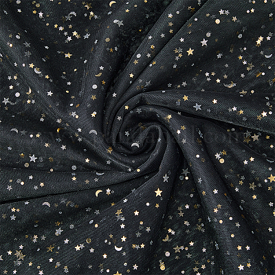 Нейлоновая сетчатая ткань с узором звезды DIY-WH0569-01C-1