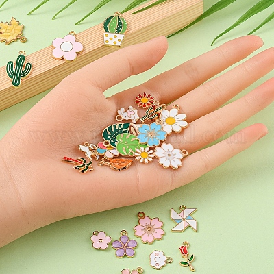 Подвески из сплава эмали 30шт 30 стиля ENAM-YW0001-87-1