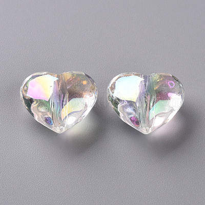 Прозрачные акриловые бусины X-TACR-S156-015-1