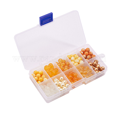200шт 10 стилей стеклянных бусин GLAA-CJ0001-38-1