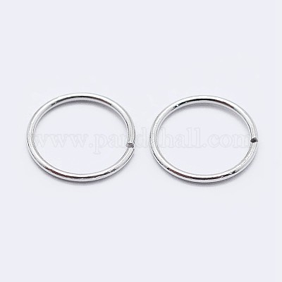 Wholesale Rhodium Plated 925 Sterling Silver Open Jump Rings 