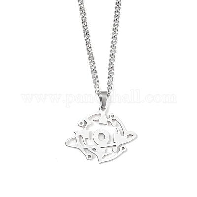 Не тускнеющие подвески из нержавеющей стали 201 для мужчин NJEW-Q336-02J-P-1