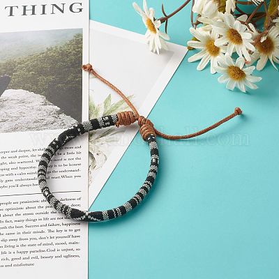 Ножной браслет с этническим шнуром для девочек и женщин X-AJEW-AN00449-1