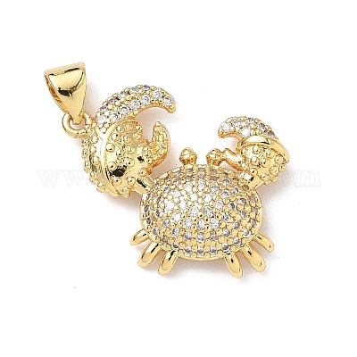 Латунные микро проложить кубического циркония подвески KK-P330-01A-G-1