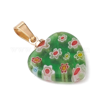 Стеклянные подвески миллефиори&nbsp;PALLOY-JF05133-1