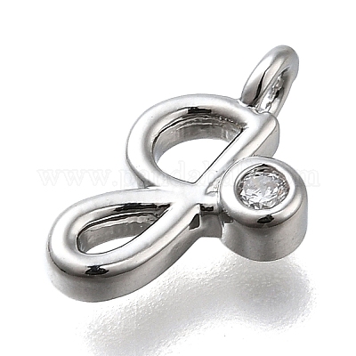 Латунные микро проложить кубического циркония подвески KK-B132-12P-G-1