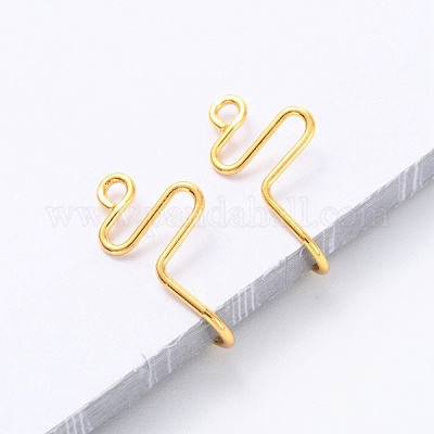 Латунные кольца в носу&nbsp;AJEW-F053-23G-1