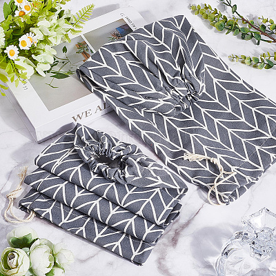 Мешочки для хранения из хлопчатобумажной джутовой ткани ABAG-WH20003-02C-1