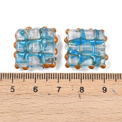 Бусины ручной работы бусины золотого песка LAMP-L082-01A-1