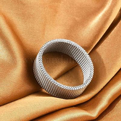 201 перстень из нержавеющей стали RJEW-H242-01E-P-1