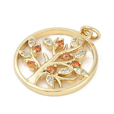 Стойки обшивки латунь микро проложить Циркон подвеску KK-H509-19G-02-1