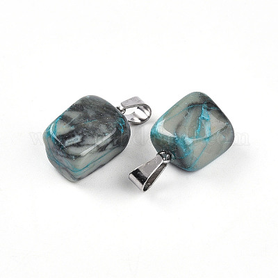 Подвески из натуральных окрашенных агатовых самородков G-Q996-27-01-1