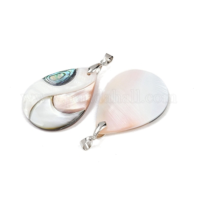 Подвески из натуральной ракушки-абалона SSHEL-B003-06P-05-1