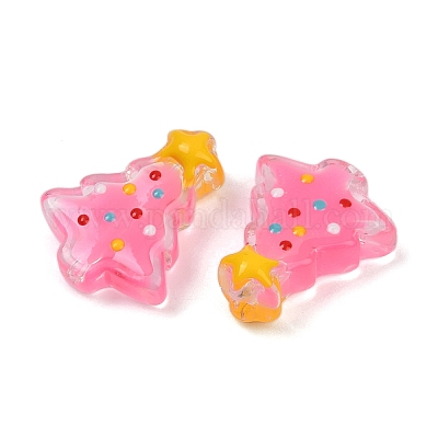 Прозрачные стеклянные эмалевые бусины LAMP-S070-05D-1