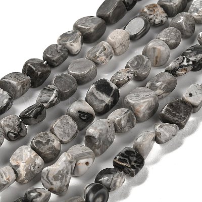 Натуральная карта каменные бусы пряди G-P497-01E-58-1