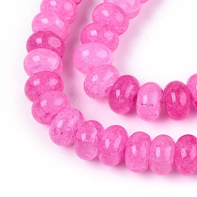 Стеклянные бусины GLAA-N059-5x8mm-25-1