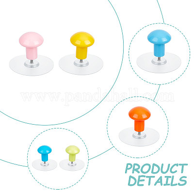 2 комплект из 2 настенных крючков-вешалок с ручкой из полипропилена AJEW-GF0006-83-1