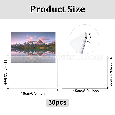 30шт пластиковый протектор для карт AJEW-OC0013-32A-1
