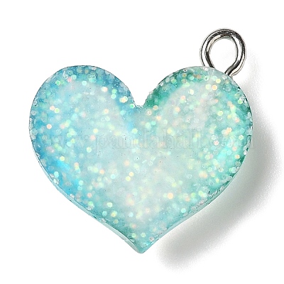 Подвески из прозрачной смолы градиентного цвета RESI-A023-01A-1