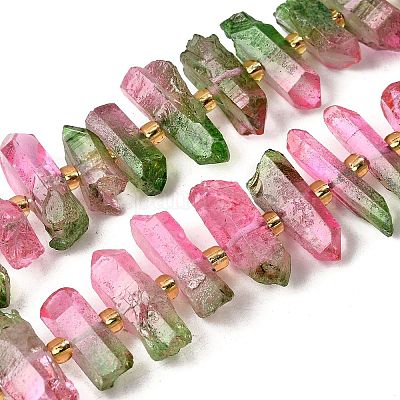 Гальванические природный кристалл кварца бусы пряди G-F800-D-1