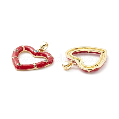 Реечное покрытие латунь микро паве разноцветные подвески из кубического циркония KK-D073-07G-1