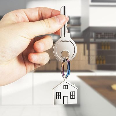 15 шт. 3 стиля радужных разъемных колец из титанового сплава FIND-OC0001-94-1