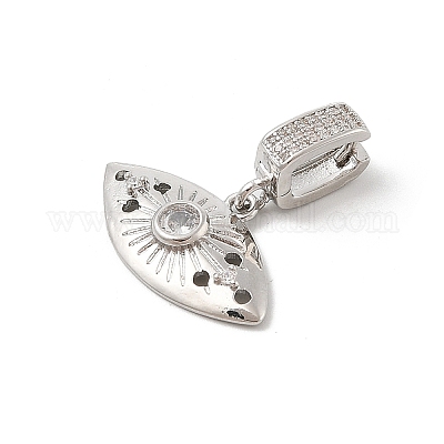 Латунные микро проложить кубического циркония подвески KK-U047-14P-1