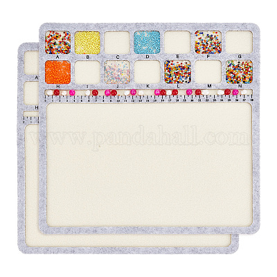 Designtafeln aus Filzperlen&nbsp;TOOL-WH0002-65-01-1