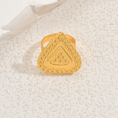 Геометрические треугольные металлические регулируемые кольца для женщин VQ1035-1