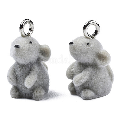 Кулоны из флокированной смолы X-RESI-N032-06-1