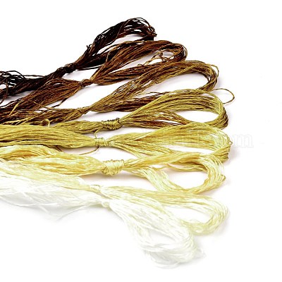 Настоящие шелковые нитки для вышивки OCOR-D012-01O-1