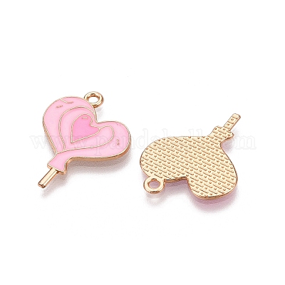 Подвески из сплава с эмалью на тему дня святого валентина ENAM-T020-50I-02-1