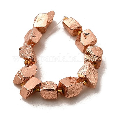 Гальванические натурального пирита бусы пряди G-F800-A03-1