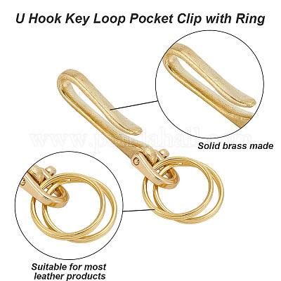 2 комплект латунной фурнитуры для брелока KK-HY0003-76-1