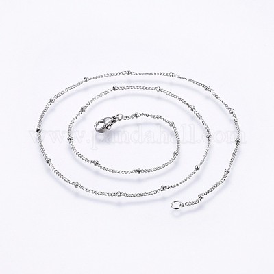 Не тускнеющие ожерелья из нержавеющей стали 304 NJEW-O102-21P-1