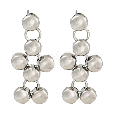 Серьги-гвоздики из нержавеющей стали 304 EJEW-S229-07P-1