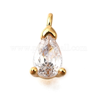 Латунные микро проложить кубического циркония подвески KK-D356-08D-G-1