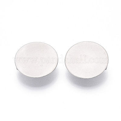 Оправы для кабошонов для брошей из нержавеющей стали 304 STAS-E547-08I-P-1